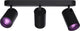 Calex Smart Deckenleuchte – 3-flammig – Smart Aufbaustrahler – oval – Schwarz