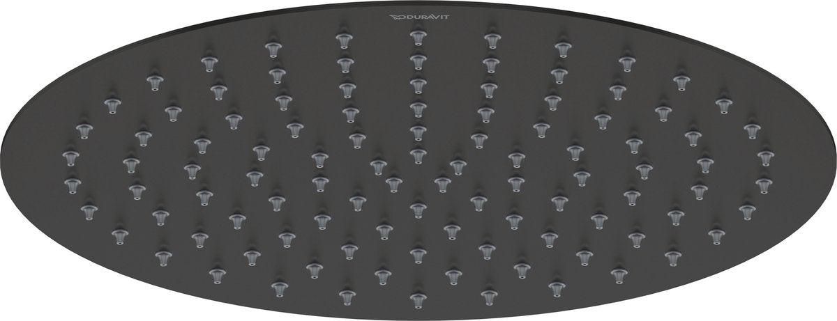 Duravit Regendusche ø300 mm – Duschkopf – Easyclean – verstellbar – Schwarz matt