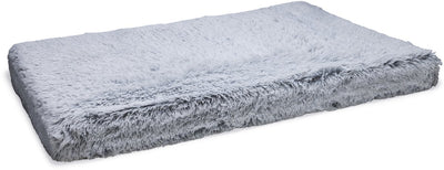 Beeztees Siba - orthopädisches Hundekissen - flauschig - grau - 120x80x10 cm - Größe XL -