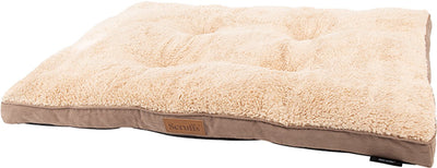 Scruffs Cozy – bequemes Hundekissen – mit Außenfutter aus Wildlederimitat und superweichem Innenfutter – braun – 82 x 58 cm