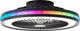 Brilliant Palmero - Deckenventilator - Deckenventilator - LED 40 W - 3000 K-6500 K - dimmbar - Schwarz