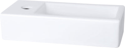 Differnz Helios-Brunnen - links - 37,5 x 18,5 x 9 cm - Keramik - Weiß