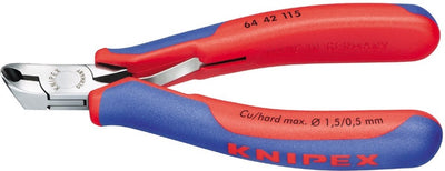 Knipex Schneidzange abgewinkelt, kurzer Kopf 115 mm - 6442115