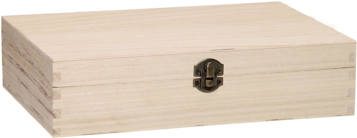 Playwood -Holzbox mit 24 Fächern