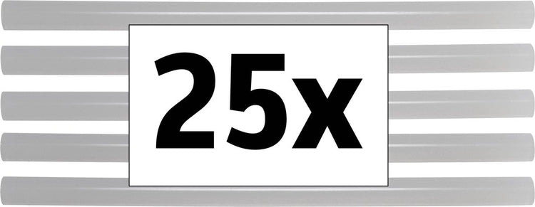 Toolcraft tc-11200x25t Klebestift ø 11 mm x (L) 200 mm transparent 500 g 25 Stück
