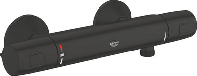 Grohe Präzisions-Trend-Thermostat-Brausemischer – wassersparend – mattschwarz