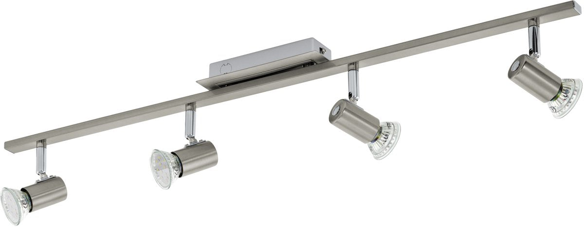 Eglo rottelo - Deckenstrahler - 4 Lichter - Nickel matt, Chrom