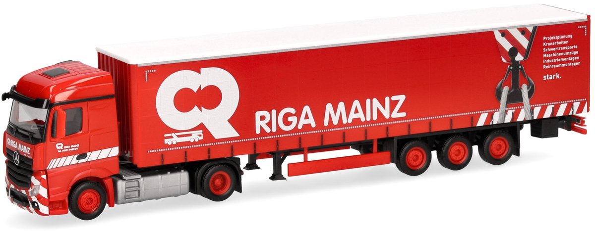 Herpa Mercedes Benz Actros S. g.sz. Riga Mainz