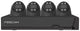 Foscam fn9108e-t4-2t Kit Sicherheitskamera-Set – 4 Kameras – PoE – 2 TB Speicher – Nachtsicht 20 m – 5 MP – Schwarz
