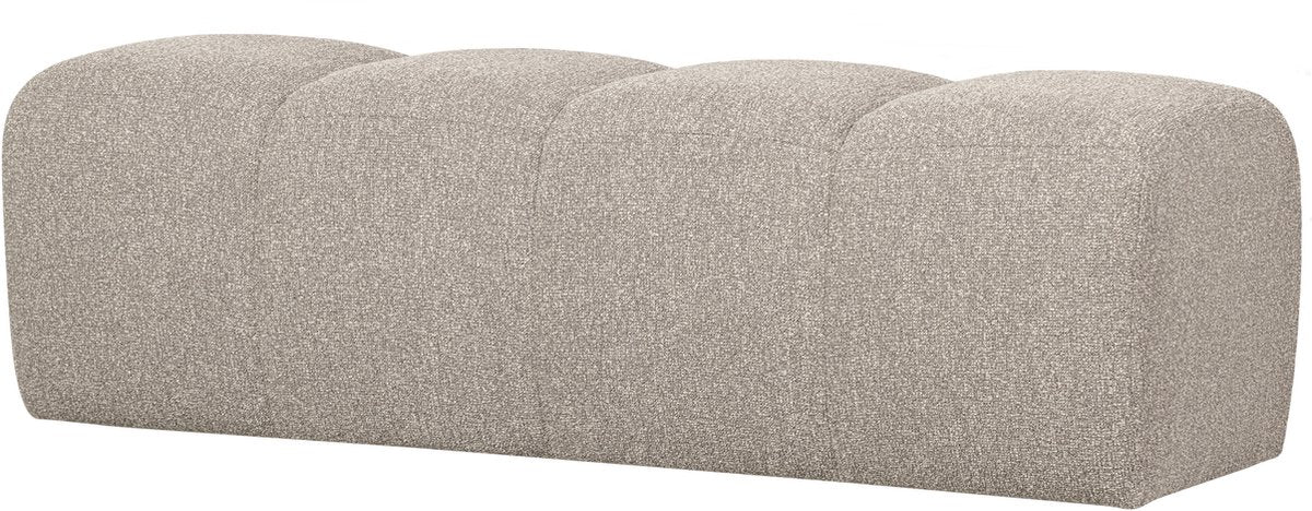 Woood Mojo Esszimmerbank 164 cm Mojo – Bouclé – Beige Melange – 49 x 164 x 45