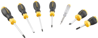 Stanley STHT16166-0 Cushion Grip™ Schraubendreher-Set PH SL Spannungsprüfer – 6-teilig