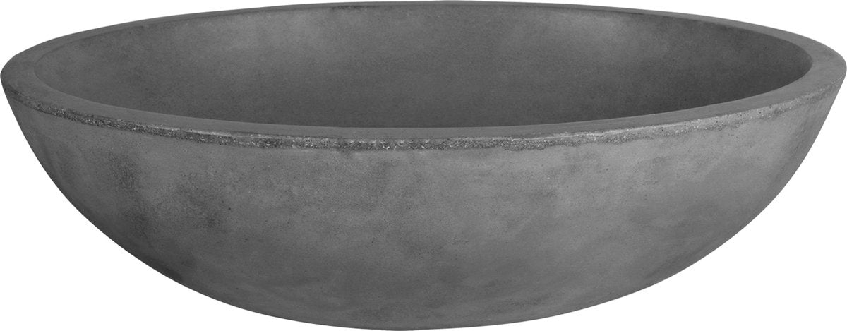 Differnz Dias Waschbecken 50x38x14cm dunkler Beton
