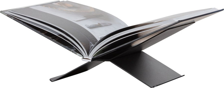Buchständer „Woood Brook“ – Metall – Schwarz – 12 x 29 x 17 cm