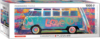 Eurographics Volkswagen – Love Bus – Parker Greenfield – 1000 Teile 96 x 32 cm (B x H) – Panorama-Puzzle