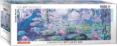Eurographics – Waterleliew (w1852) [Nymphen] – Claude Monet – 1000 Teile 96 × 32 cm (B × H) – Kunst-Panorama-Puzzle