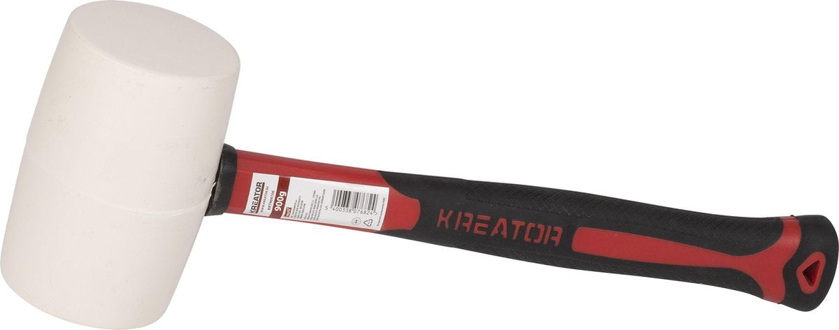 Kreator – Handwerkzeuge – krt904106 – Gummihammer – 900 g – Faser – weiß