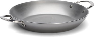 Debuyer de Buyer Mineral B Paella-Pfanne 28 cm – Paella-Pfanne aus Kohlenstoffstahl – ø 28 cm – hergestellt in Frankreich