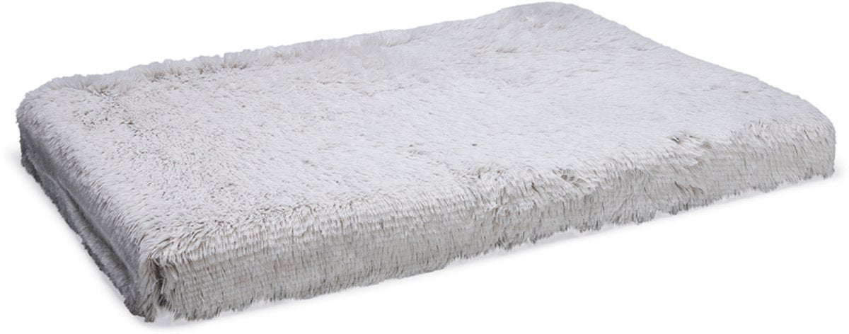 Beeztees siba - orthopädisches Hundekissen - flauschig - beige - 100x70x9 cm - Größe L -