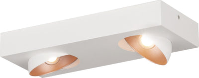 Eglo Ronzano – Wand-Deckenleuchte – 2-flammig – Weiß-Roségold