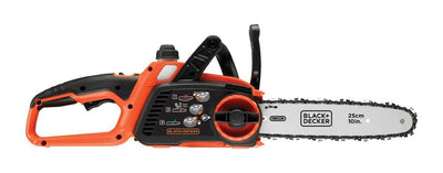Leichte, kompakte Lithium-Kettensäge von Black+Decker, 18 V, 2,0 Ah. 25cm Schwert. Kettengeschwindigkeit 3,5 m s - gkc1825l20-qw