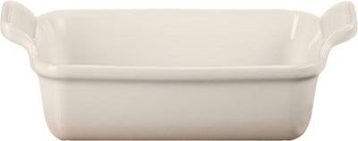 Le Creuset Auflaufform 19 cm – 1,1 l – Steingut – Baiser – Rechteck