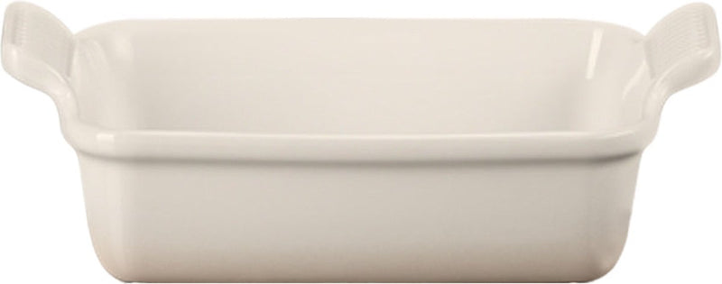 Le Creuset Auflaufform 19 cm – 1,1 l – Steingut – Baiser – Rechteck