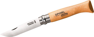 Opinel Nr. 8 Taschenmesser – Kohlenstoffstahlholz – Virobloc-Schloss – 19,5 cm