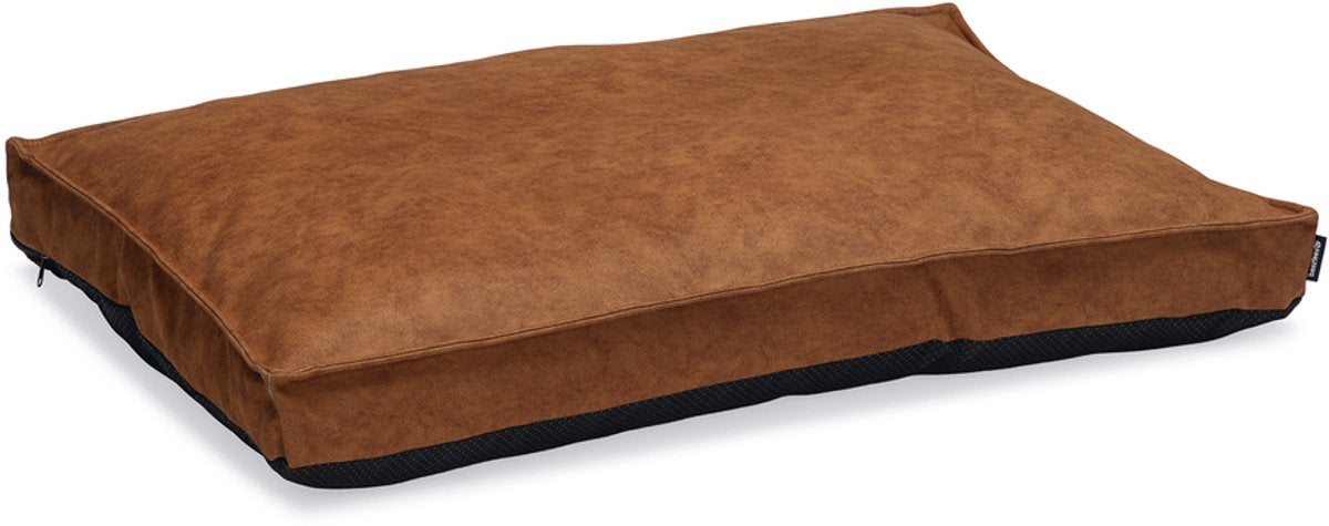 Beeztees Lua – orthopädisches Hundekissen – Cognac – 100 x 70 x 9 cm