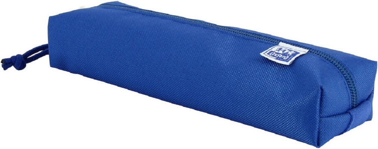 Oxford-Federmäppchen – blau mit Gummizug – rechteckiges Federmäppchen 22 cm – Federmäppchen für Jungen – Federmäppchen für Mädchen