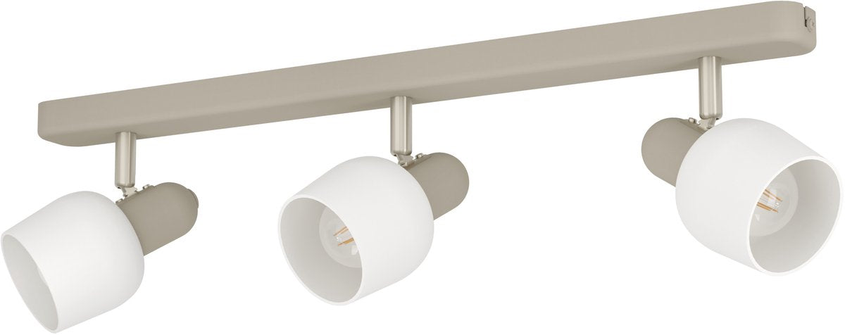 Eglo corato spot - e14 - 52 cm - weiß|beige - stahl|glas