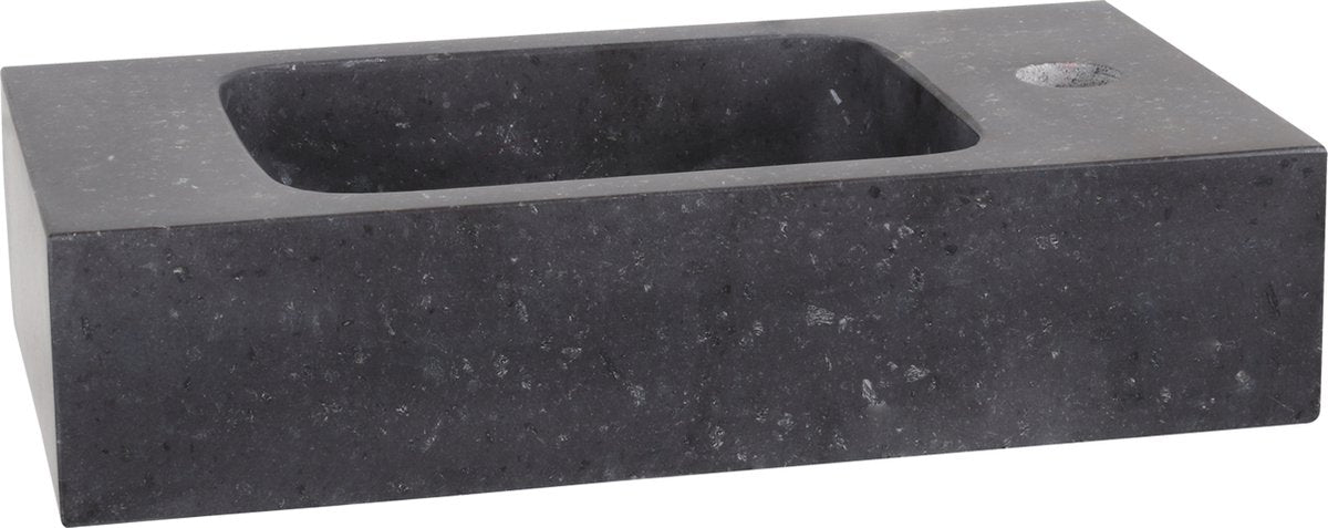 Differnz Bombai Brunnenbecken 40x22x9cm Naturstein schwarz