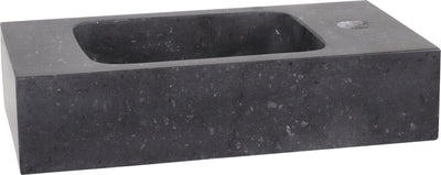 Differnz Bombai Brunnenbecken 40x22x9cm Naturstein schwarz