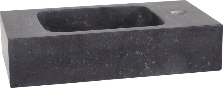 Differnz Bombai Brunnenbecken 40x22x9cm Naturstein schwarz