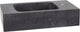 Differnz Bombai Brunnenbecken 40x22x9cm Naturstein schwarz