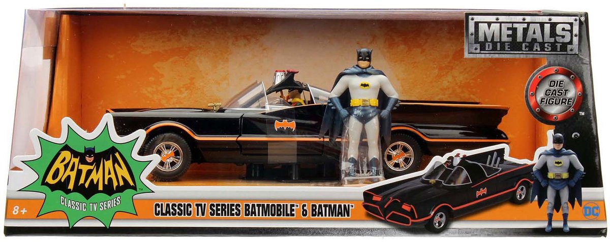 Jada Toys Jada Batman 1966 Klassiker Batmobil 1:24