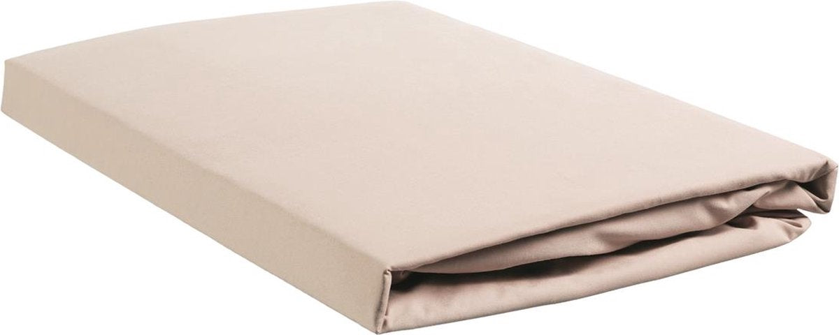 Ambiante – Bambus-Baumwolle – Boxspring-Spannbettlaken – 90 x 200 cm – Sand