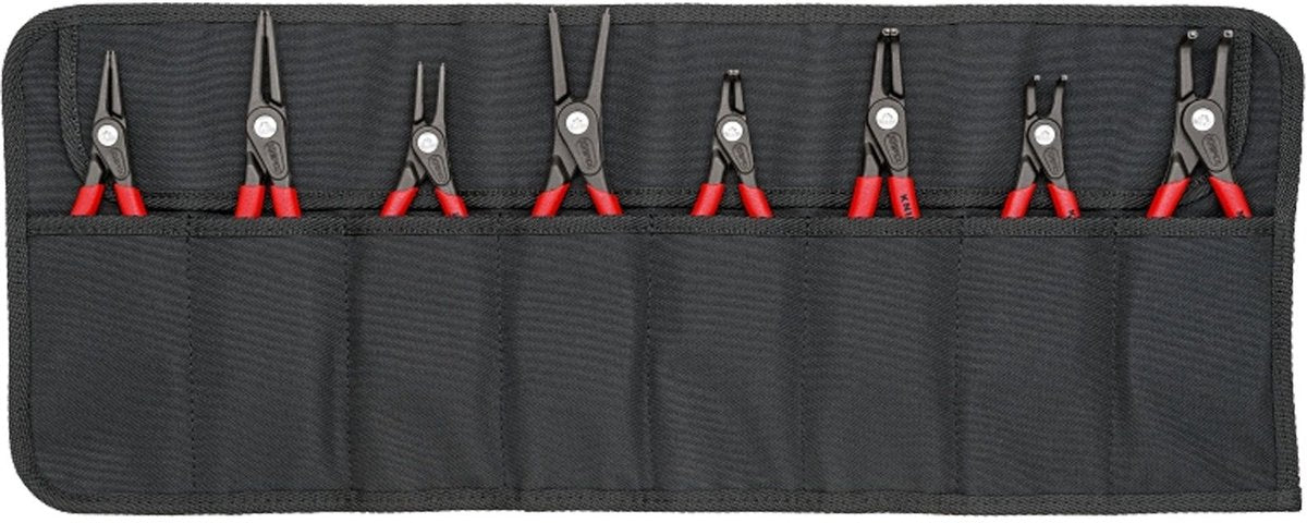 Knipex 00 19 58 V02 Präzisions-Sicherungsringzangen-Set passend für Sicherungsringe Innen- und Außenringe 12-25 mm, 19-60 mm 10-25