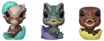 Funko Jurassic Park Pocket Pop! Vinylfigur Osterei 3er-Pack Dinosaurier 4 cm