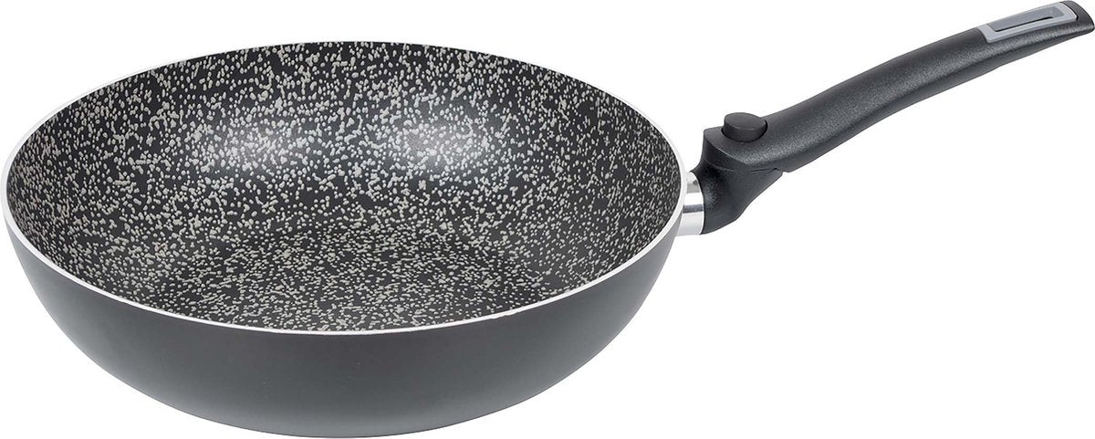 Bo-Camp – Wok-Pfanne – drehbar – klappbarer Pfannengriff – ø 28 cm