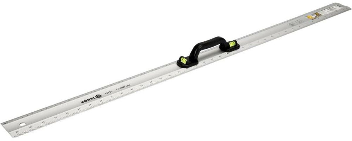 Vorel 19755 – Aluminium-Messstab – 1000 mm – mit Griff – inklusive 2 Fläschchen