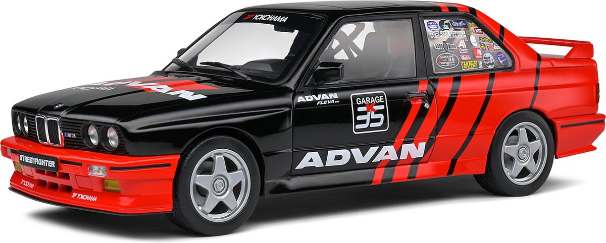 Solido ist das 1:18-Druckgussmodell des BMW 3er M30 Advan Rally Drift Team aus dem Jahr 1990. Der Hersteller des maßstabsgetreuen Modells ist . Dieses Modell ist nur online verfügbar