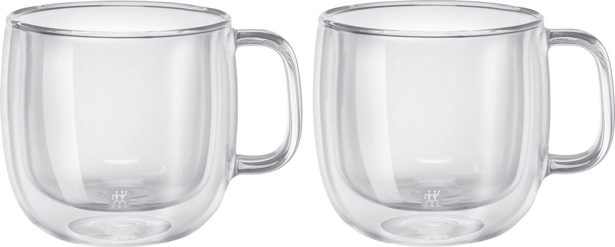 Zwilling Sorrento doppelwandiges Cappuccinoglas 450 ml mit Ohrset 2 39500-113