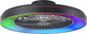Brilliant Mazzaro - Deckenventilator - LED 48 W - 3000 K-6500 K - 58 cm - dimmbar - Schwarz