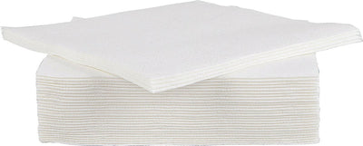 Gemütliche, trendige Serviette für Profis – Papier – 38 cm – weiß – Set-40