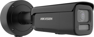 Hikvision Pro-Serie mit Colorvu DS-2CD2687G3-Lizs2uy SL (2,8–12 mm), schwarze Überwachungskamera, Bullet (Form), IP-Sicherheitskamera für Innen- und Außenbereich, 3840 x 2160 Pixel, Wandstange