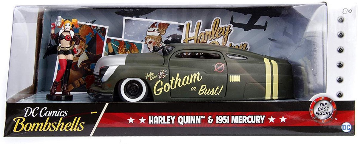 Jada Toys 1951 Mercury – Harley Quinn – DC Comics Bombshells – Jada 1:24