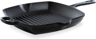Bk Burgunder Grillpfanne ø 26x26 cm – Gusseisen – Induktion – Schwarz
