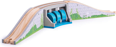 Bigjigs Holzschienenbrücke mit Wasserfall