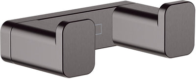 Hansgrohe addstoris Handtuchhaken doppelt gebürstetes schwarzes Chrom