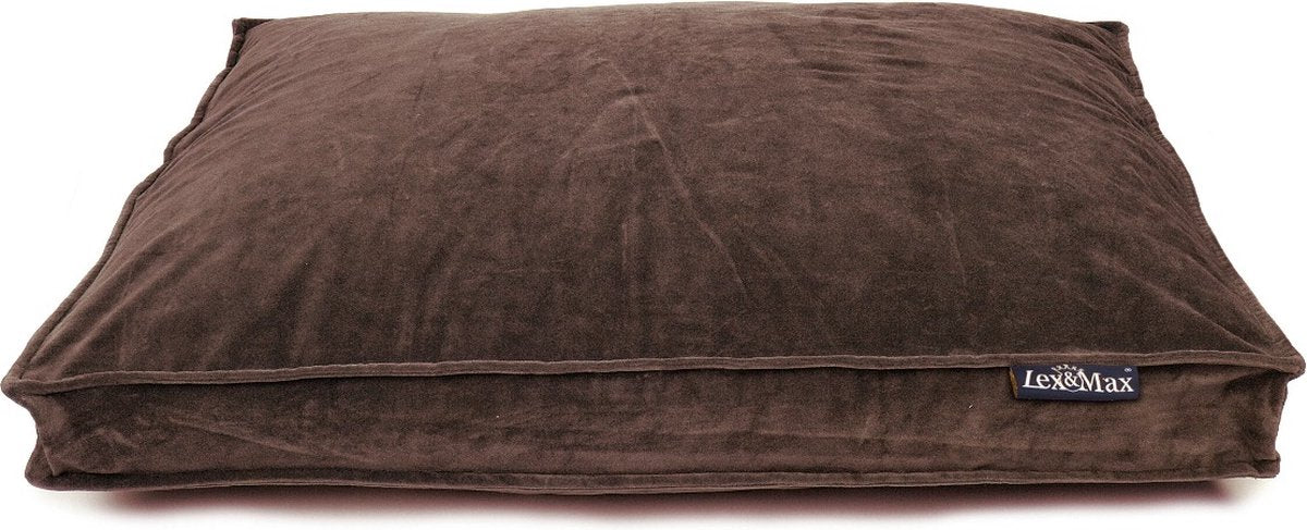 Lex Max Royal Velvet – Hundekissen – Laufstallbett – Schokolade – 90 x 65 cm